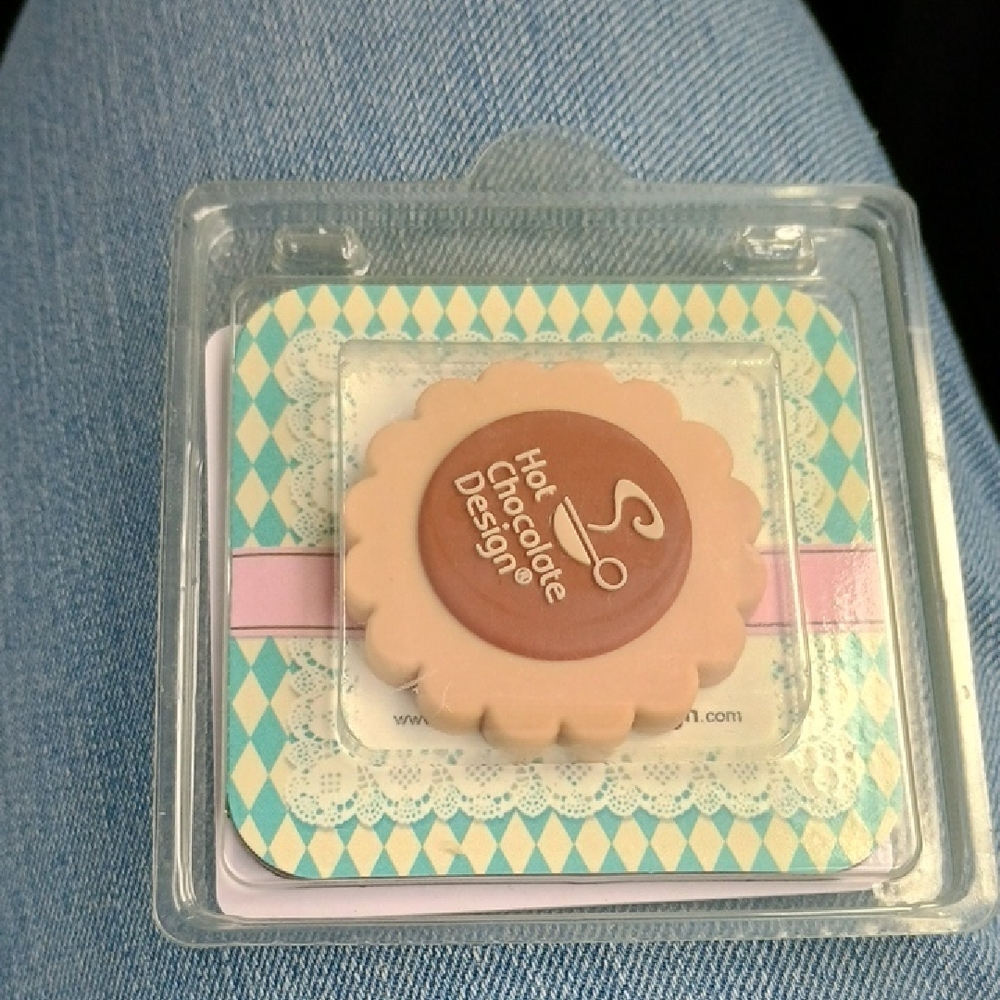Hot Chocolate Design Shoe Eraser Cookie